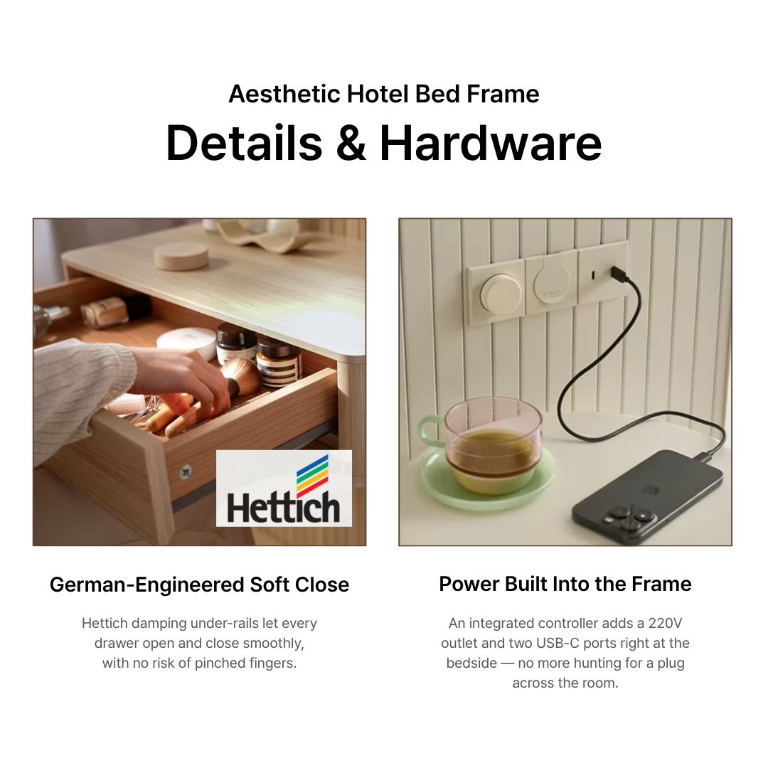 Aesthetic Hotel Bed Expansion Size.