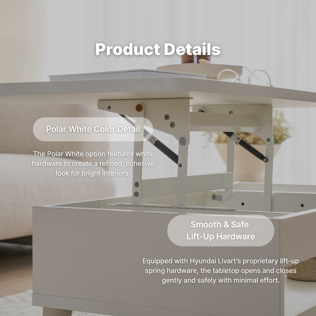 Mooni Lift-Up Tea Table 950