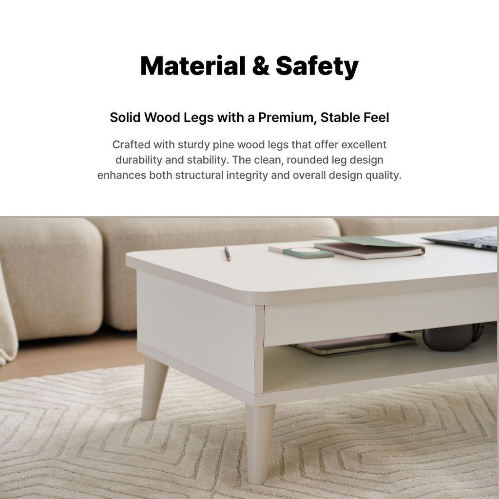 Mooni Lift-Up Tea Table 950