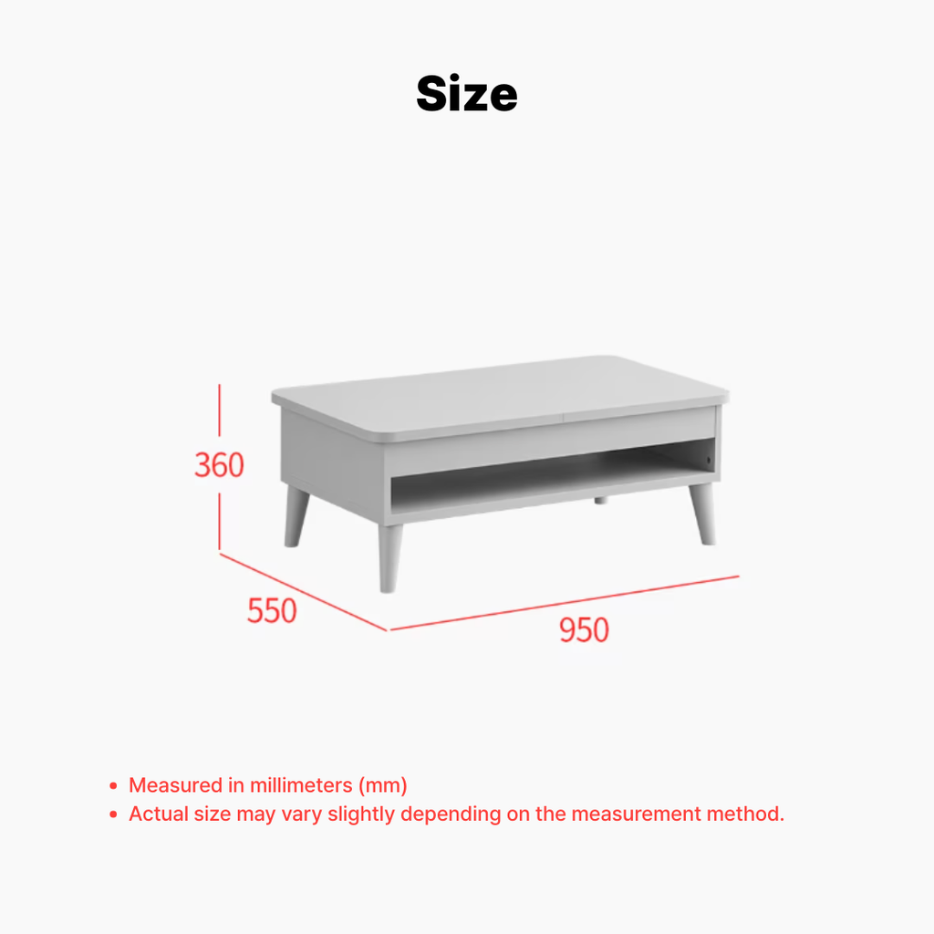 Mooni Lift-Up Tea Table 950