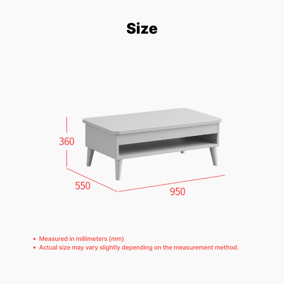 Mooni Lift-Up Tea Table 1200
