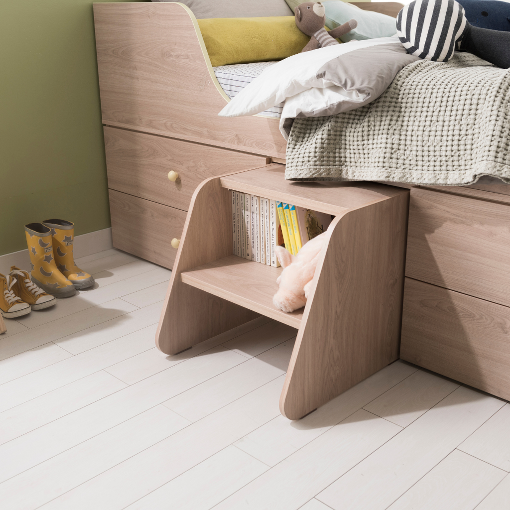 Mini House Bed with Drawers & Staircase