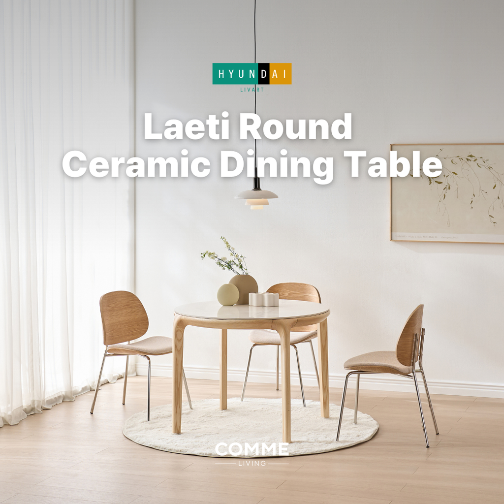 Laeti Round Ceramic Dining Table