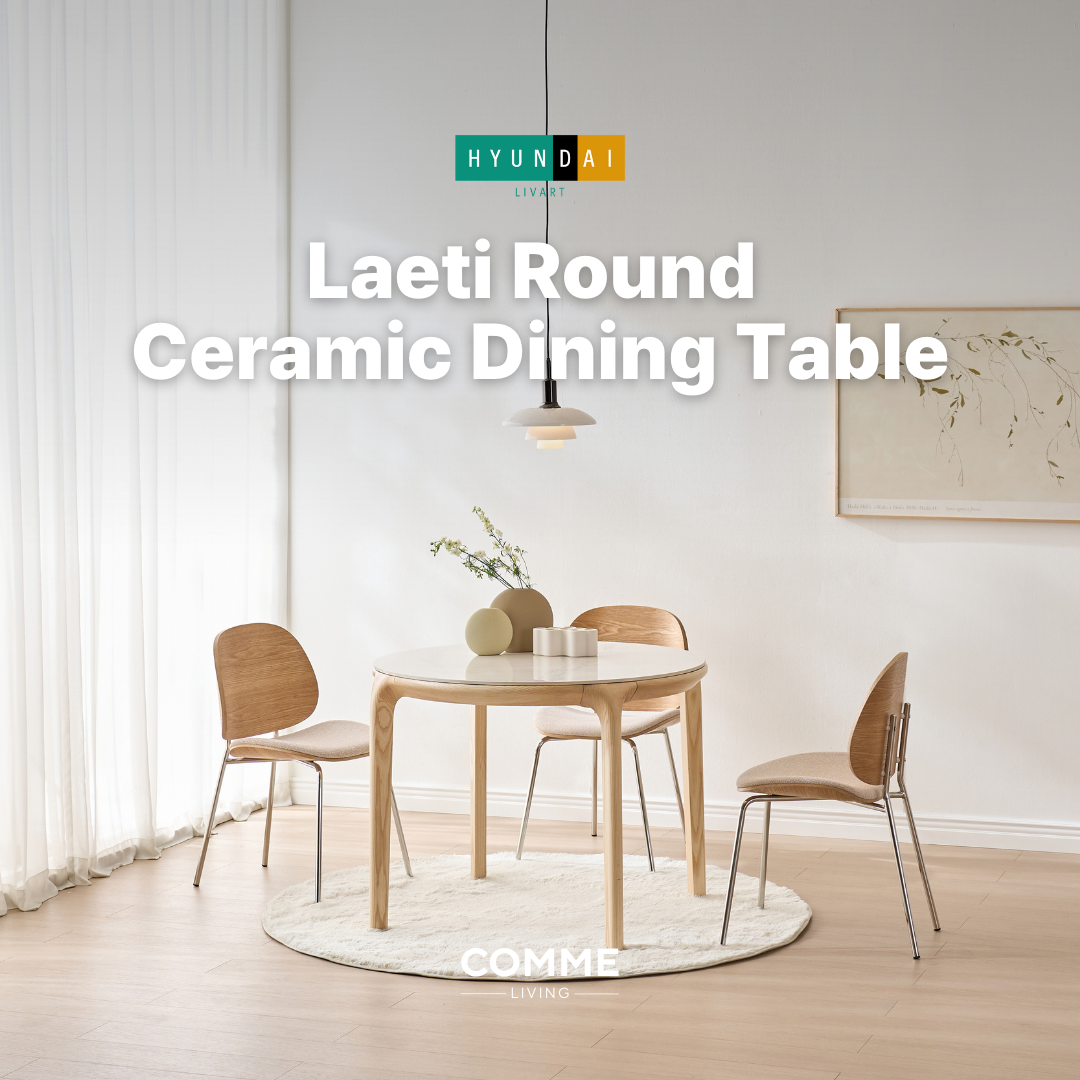 Laeti Round Ceramic Dining Table