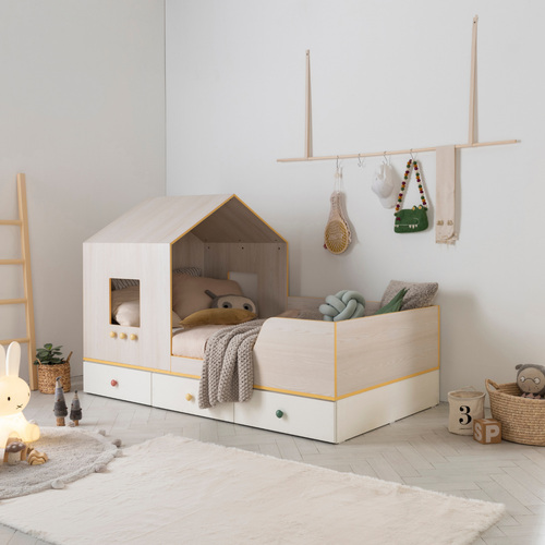 Blue Label Mini House Bed with 3 Drawers