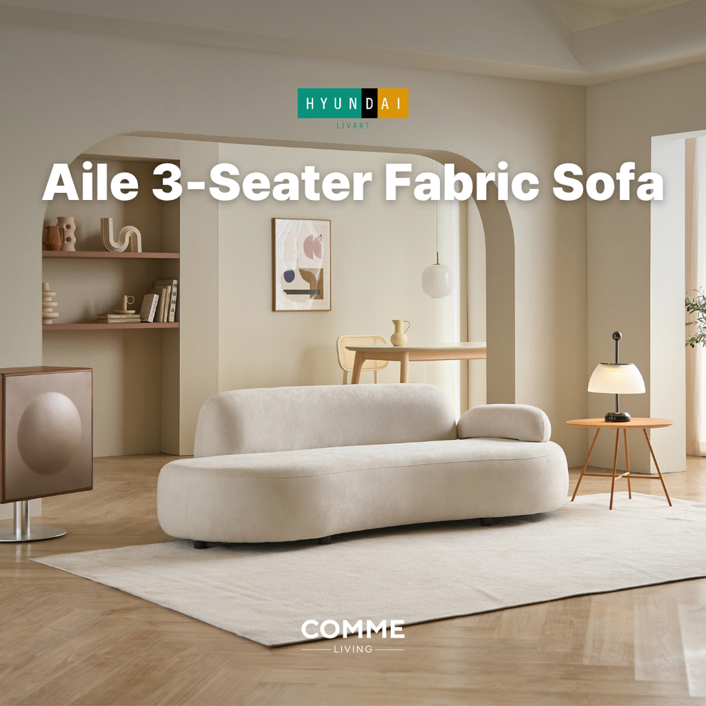 Aile 3-Seater Fabric Sofa