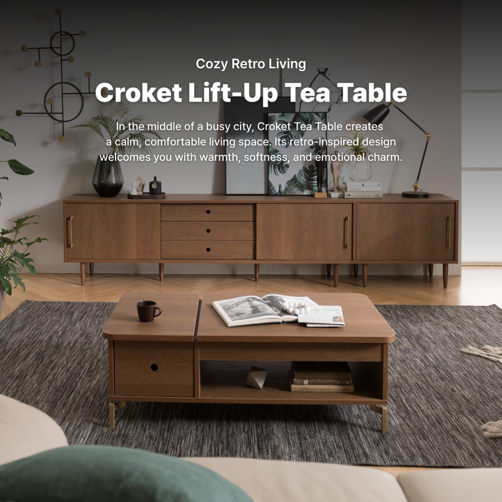 Croket Lift-Up Tea Table [Walnut]