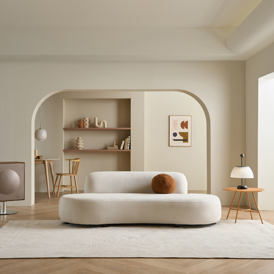 Aile 3-Seater Fabric Sofa