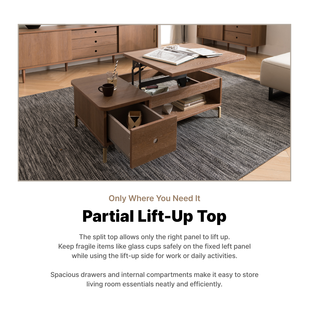 Croket Lift-Up Tea Table [Walnut]