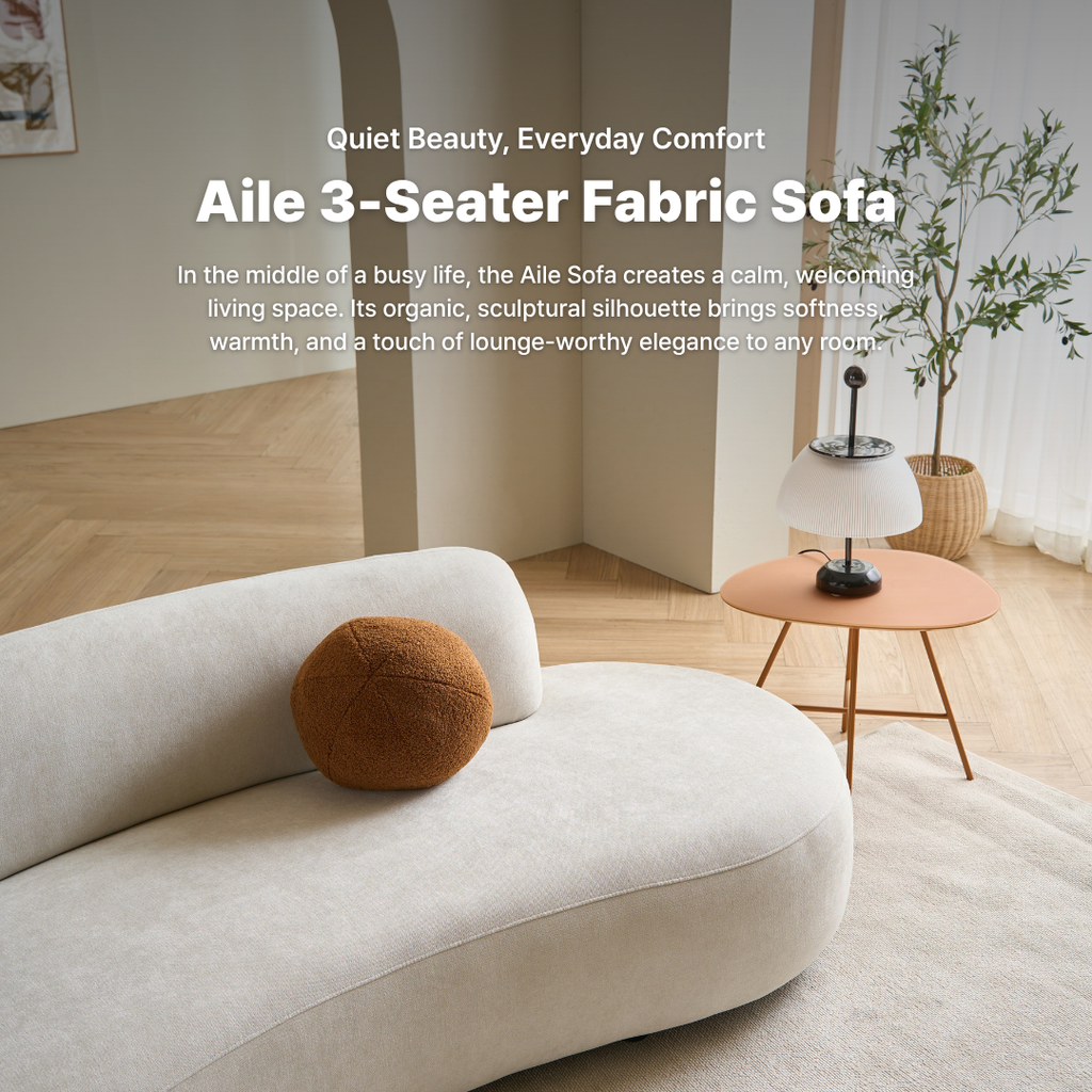 Aile 3-Seater Fabric Sofa