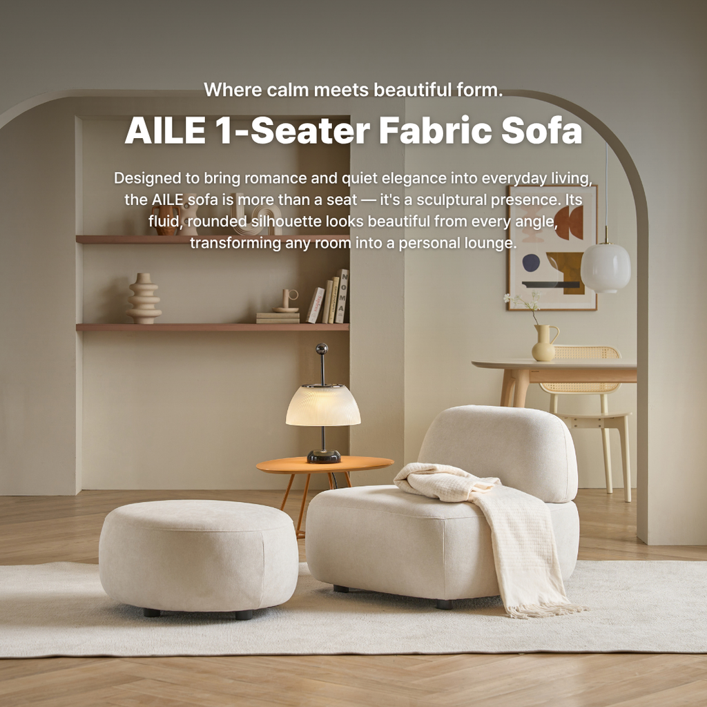 Aile 1-Seater Fabric Sofa