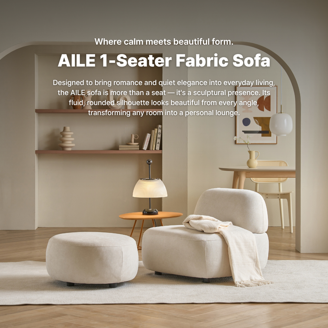 Aile 1-Seater Fabric Sofa