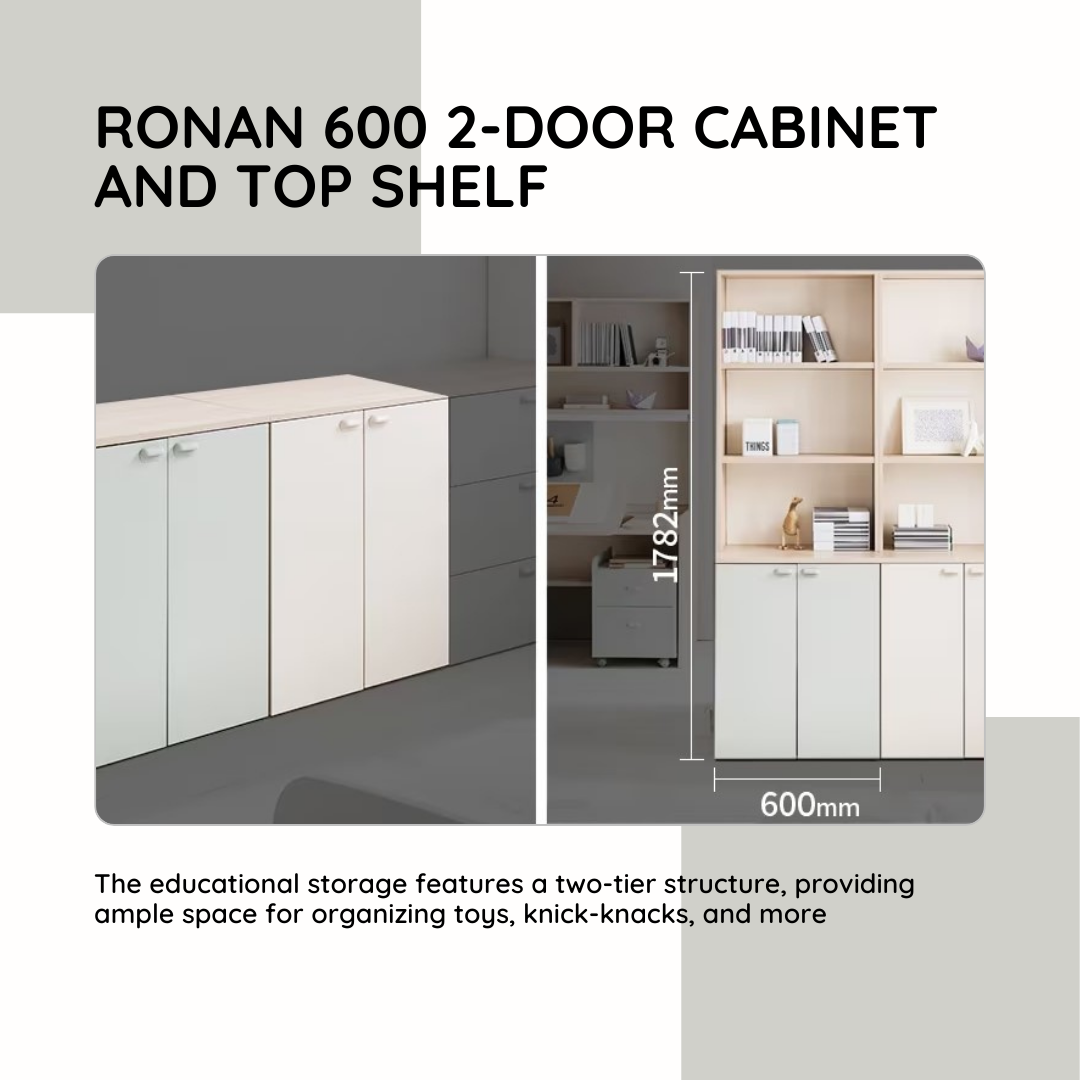 Ronan 600 3-Drawer Cabinet with Top Shelf