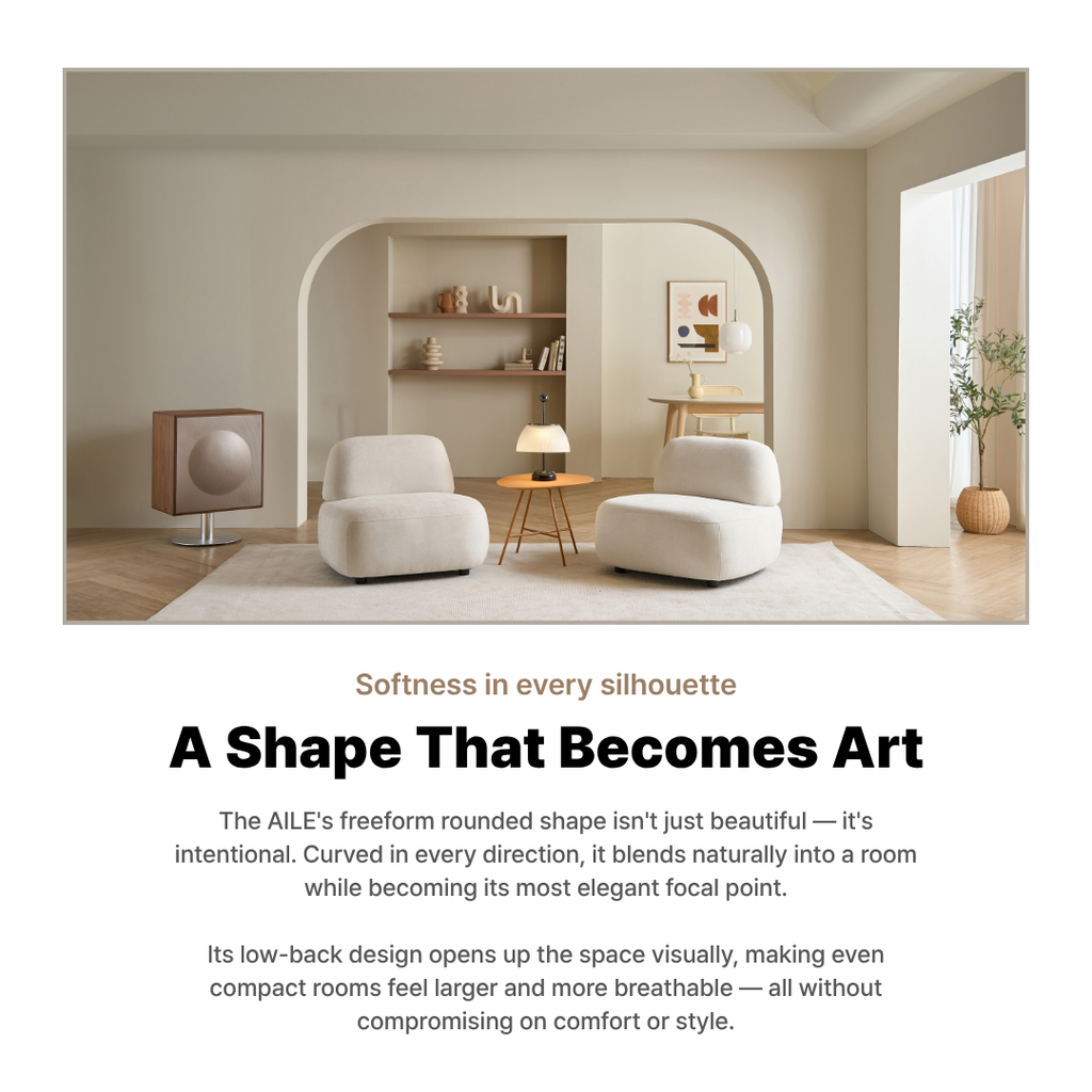 Aile 1-Seater Fabric Sofa