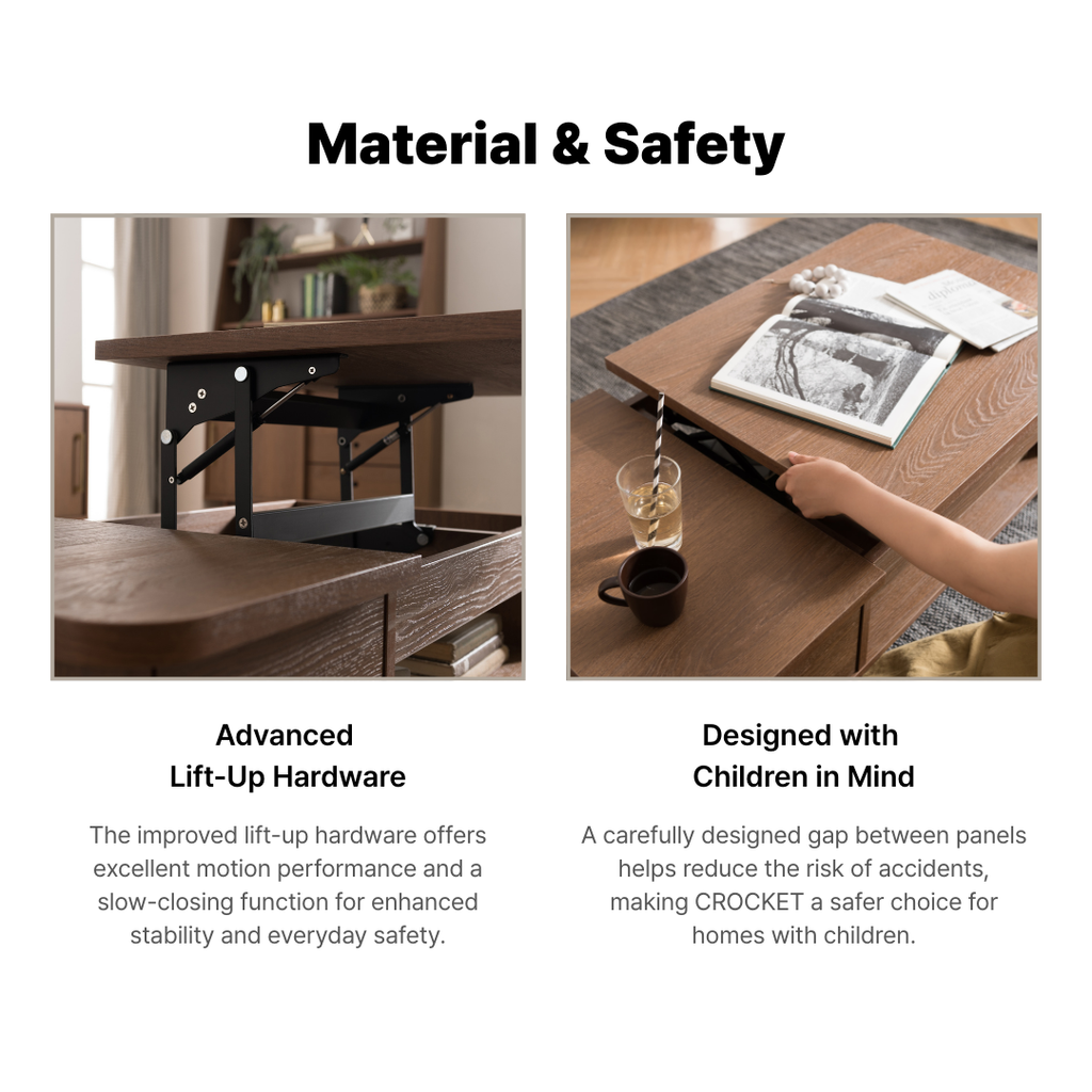 Croket Lift-Up Tea Table [Walnut]