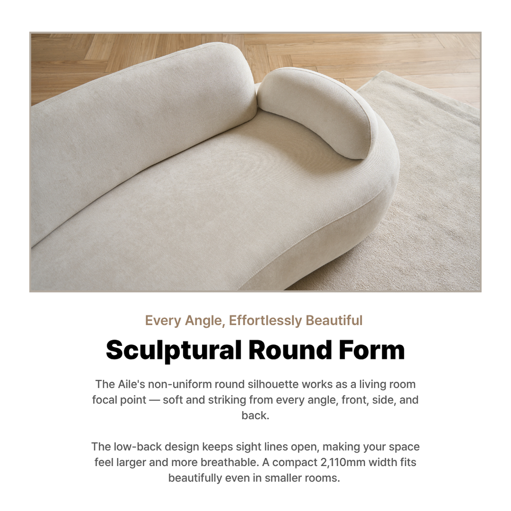 Aile 3-Seater Fabric Sofa