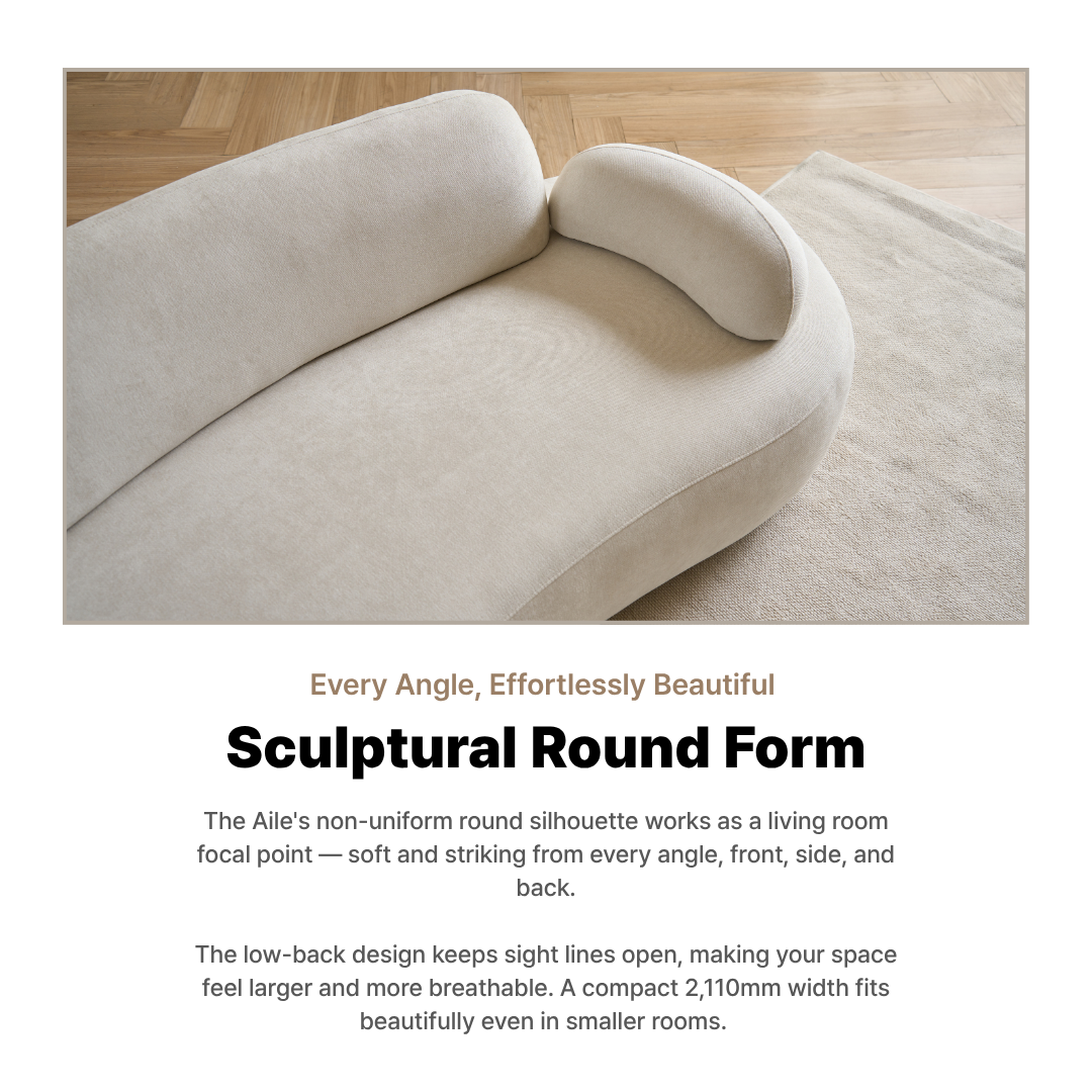 Aile 3-Seater Fabric Sofa