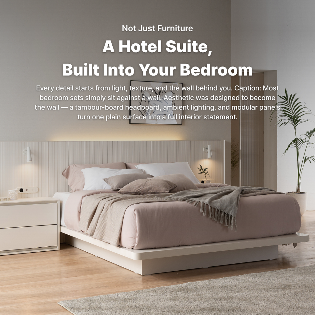 Aesthetic Hotel Bed Expansion Size.