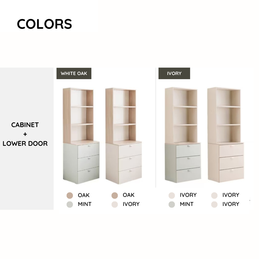 Ronan 600 3-Drawer Cabinet with Top Shelf