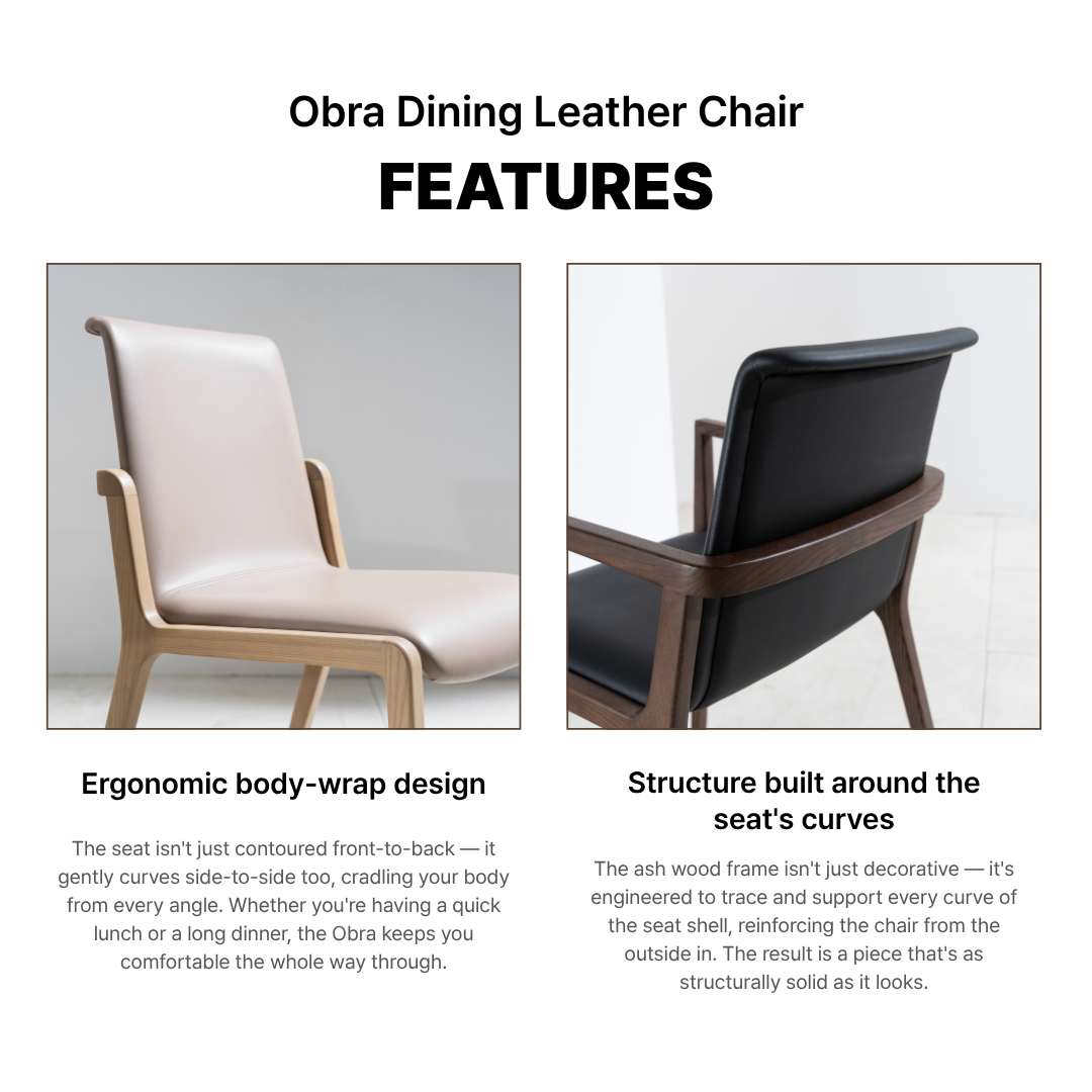 Obra Dining Leather Chair