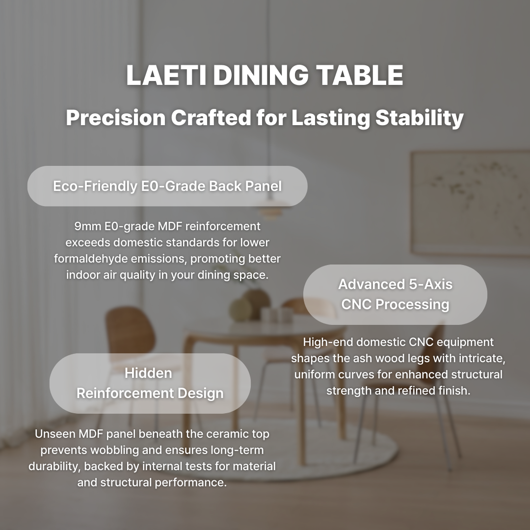 Laeti Round Ceramic Dining Table
