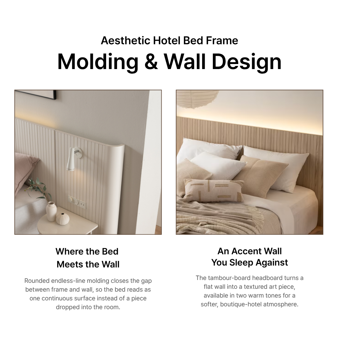 Aesthetic Hotel Bed Expansion Size.