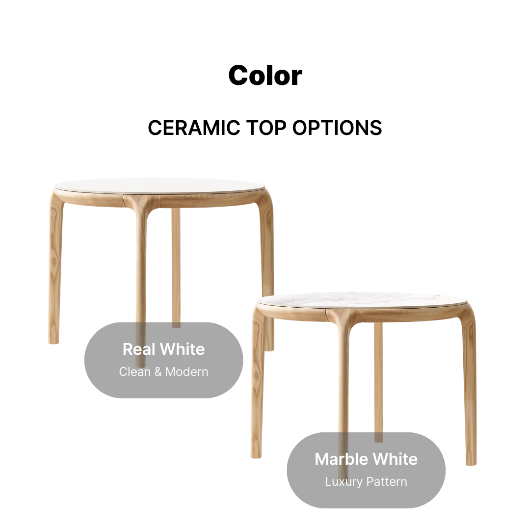 Laeti Round Ceramic Dining Table