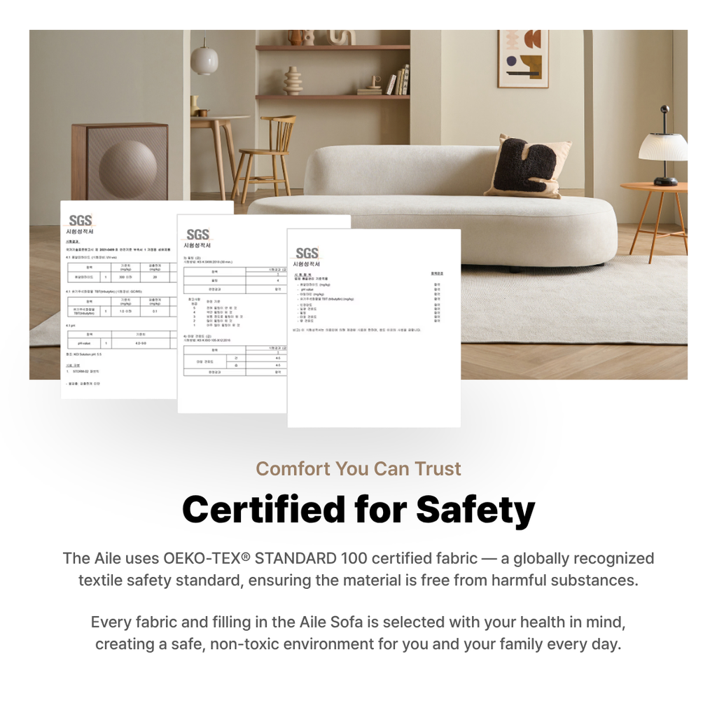 Aile 3-Seater Fabric Sofa