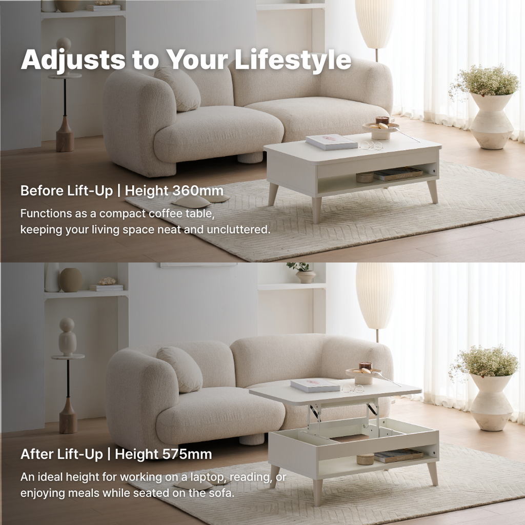 Mooni Lift-Up Tea Table 950