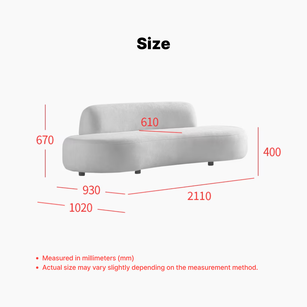 Aile 3-Seater Fabric Sofa