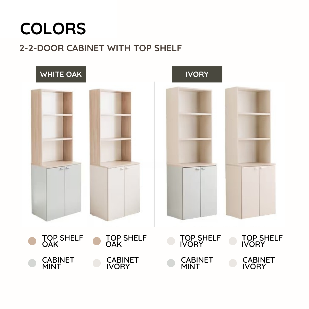 Ronan 600 2-Door Cabinet with Top Shelf