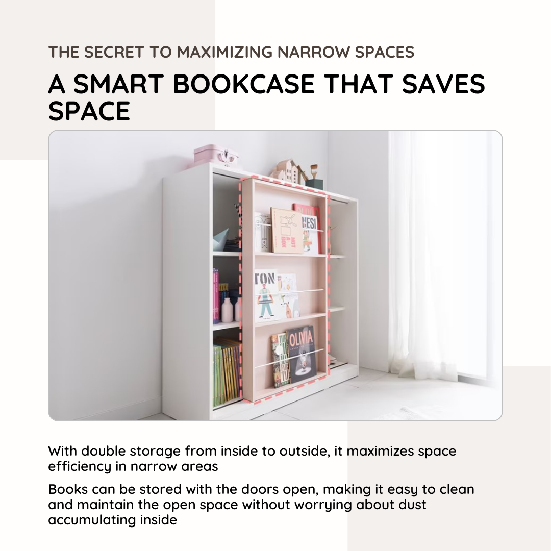 Friends I 1200 Sliding Bookshelf