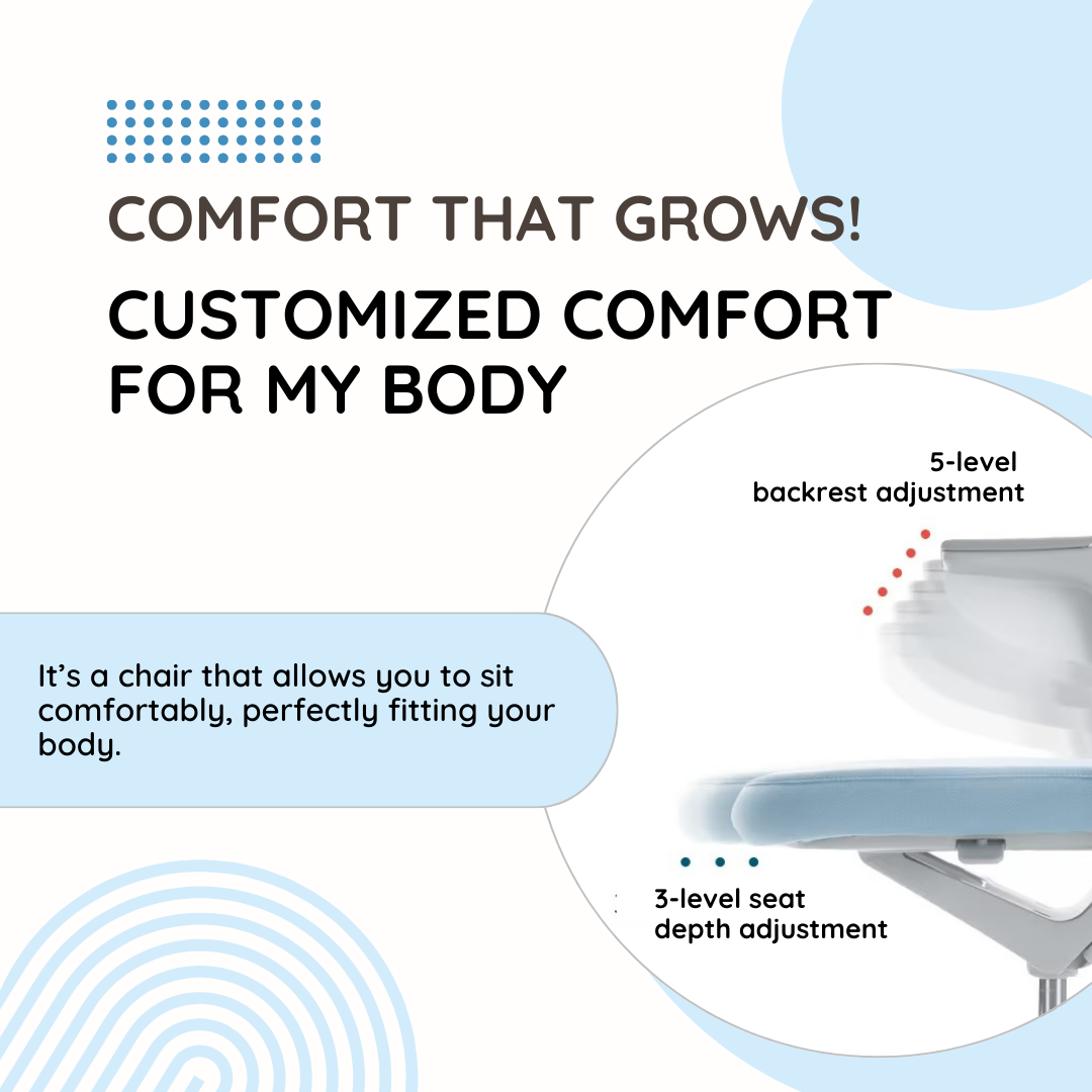 Growing Chair with Foot Support