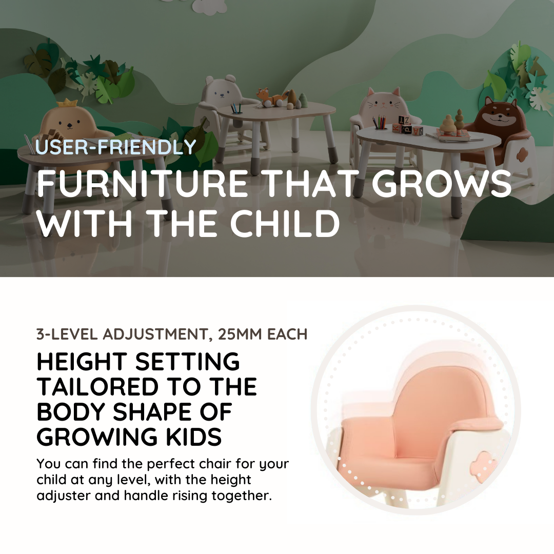 Moli Kids Desk & DDOU-DDOU Chair Set