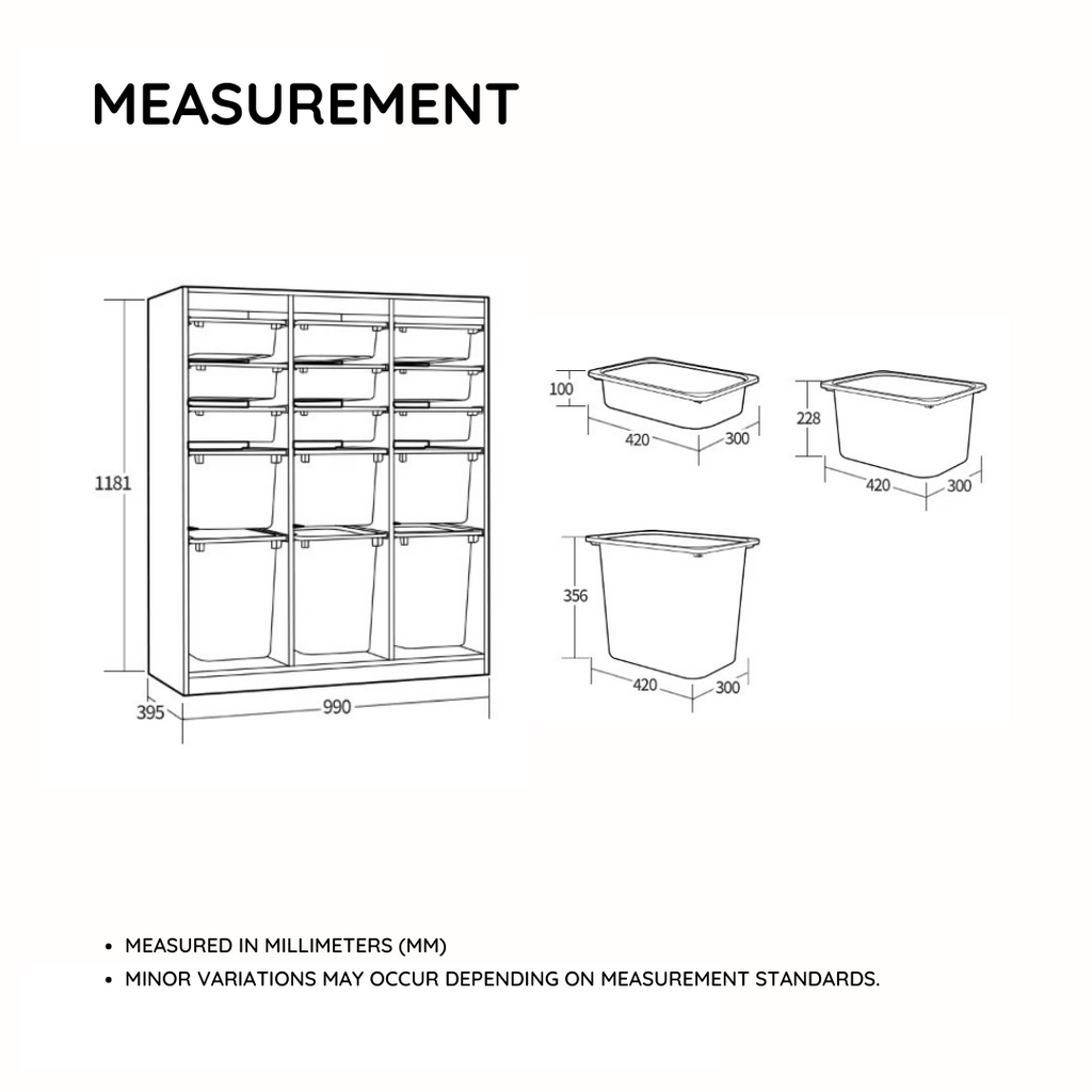 Friends i Macaron 3X5 Storage