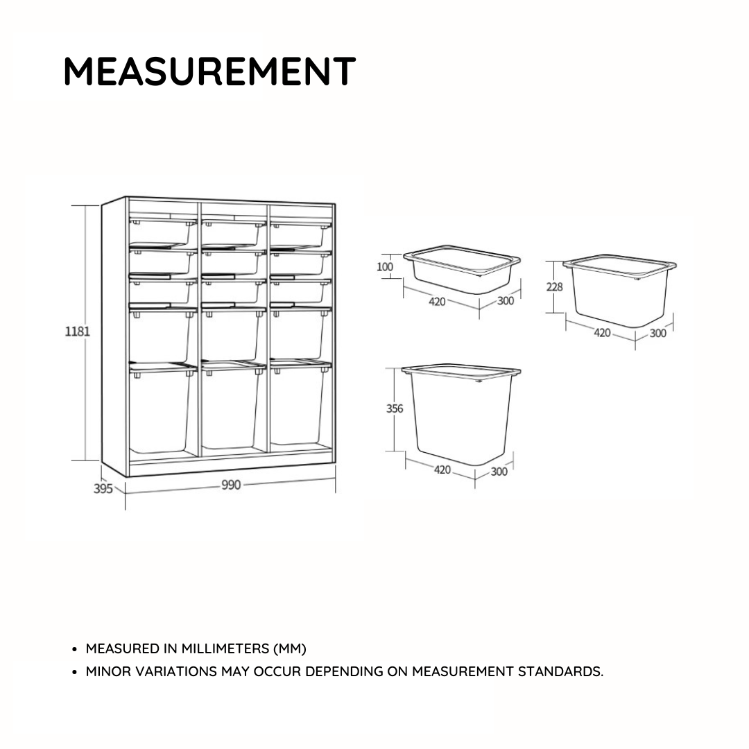 Friends i Macaron 3X5 Storage