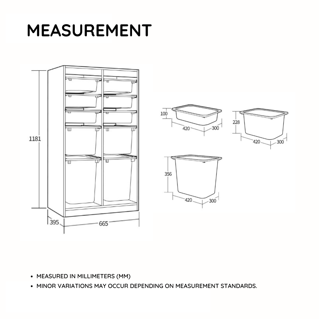 Friends i Macaron 2x5 Storage
