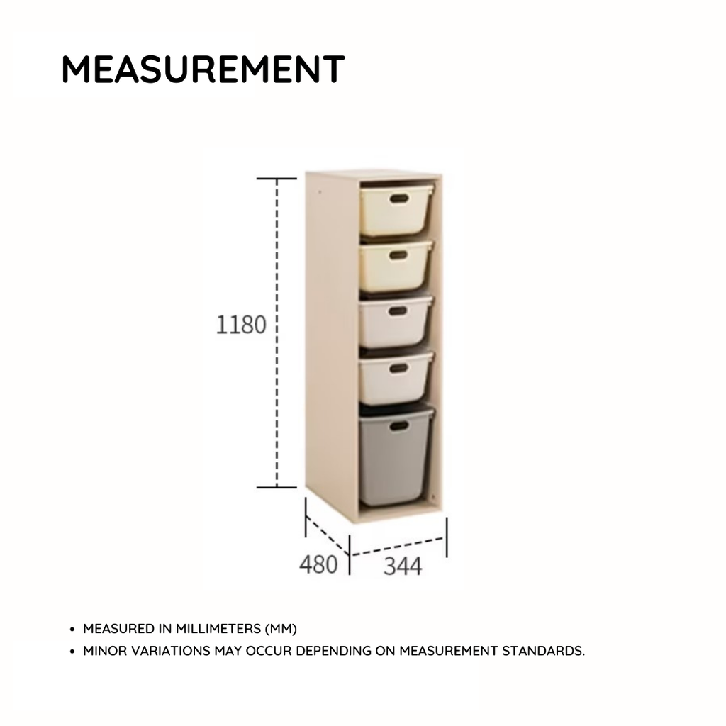 TIDY UP 1x5 Slim Cabinet