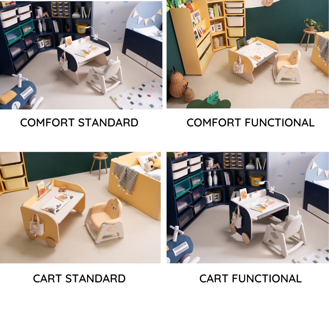 Moli Kids Desk & DDOU-DDOU Chair Set